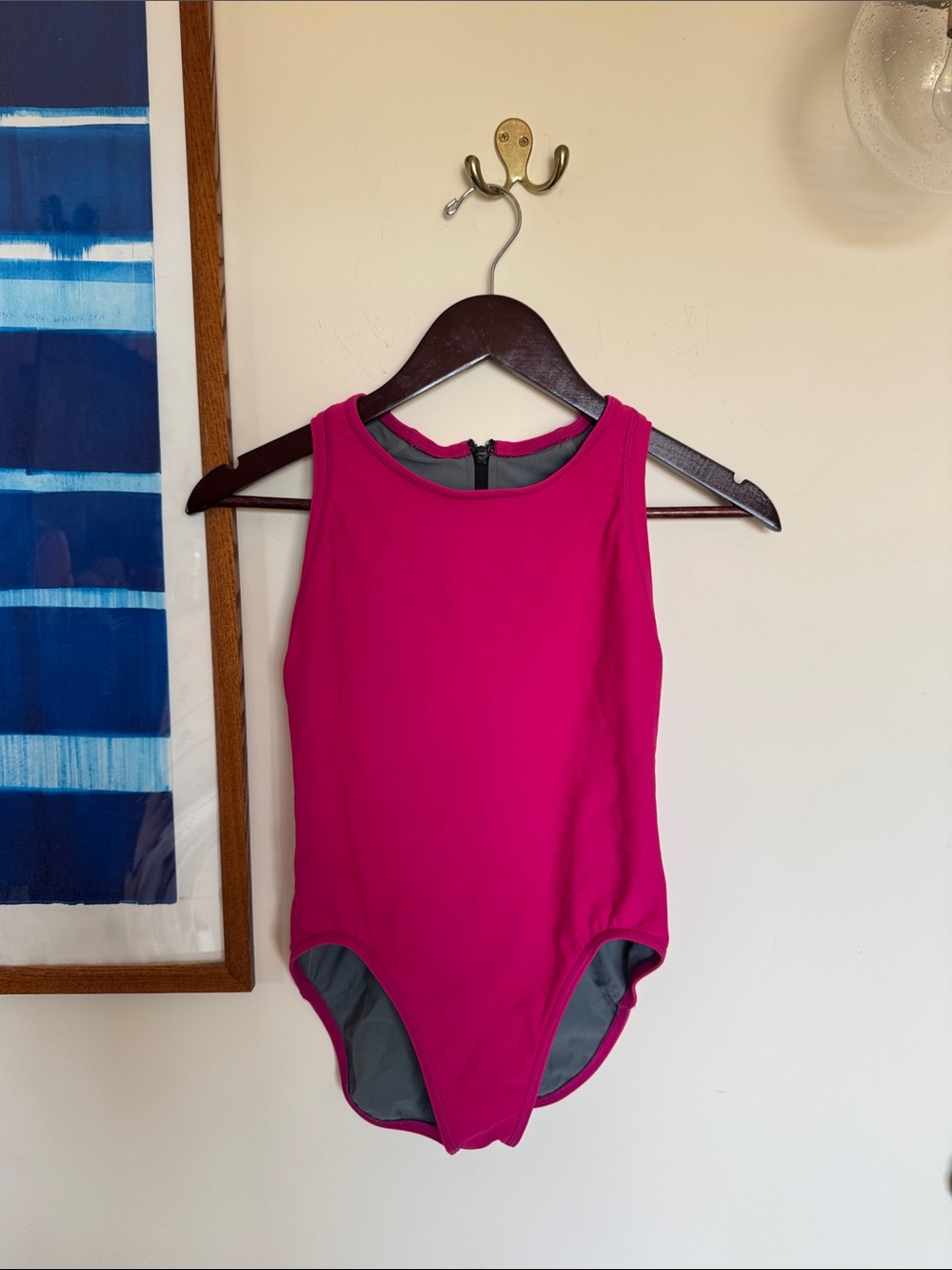 Jolyn Clothing Magenta anique waterpolo suit